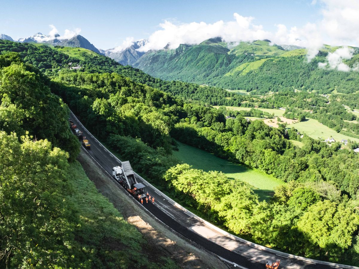 Recalibrage la chaussée de la RD 618