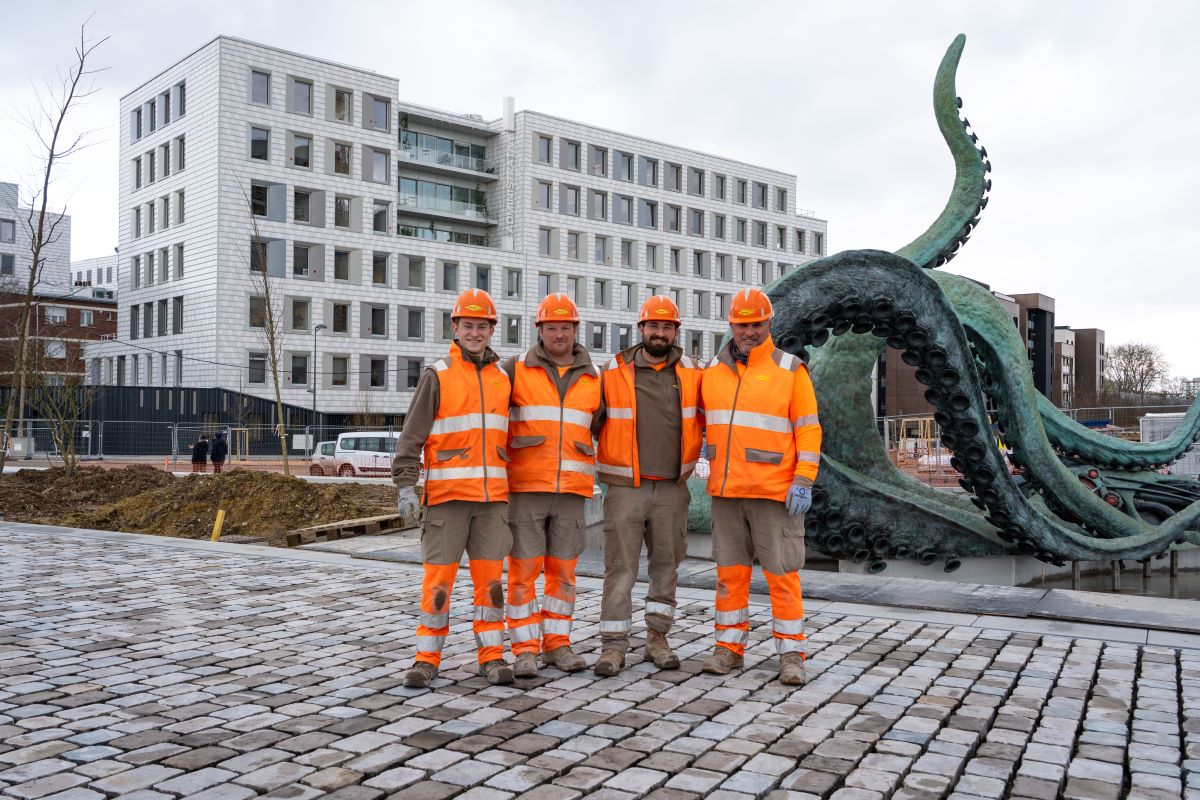 Collaborateurs de l'agence d'Amiens sur chantier