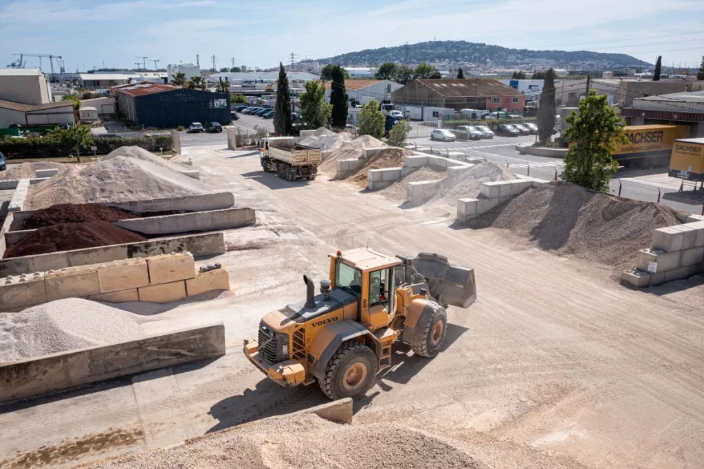 Plateforme de recylage et de valorisation Valormat à Frontignan