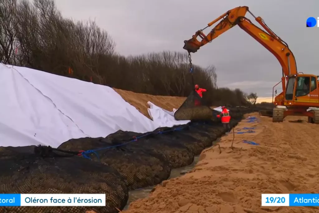 Île d’Oléron : Colas mobilisé en urgence pour lutter contre l’érosion côtière