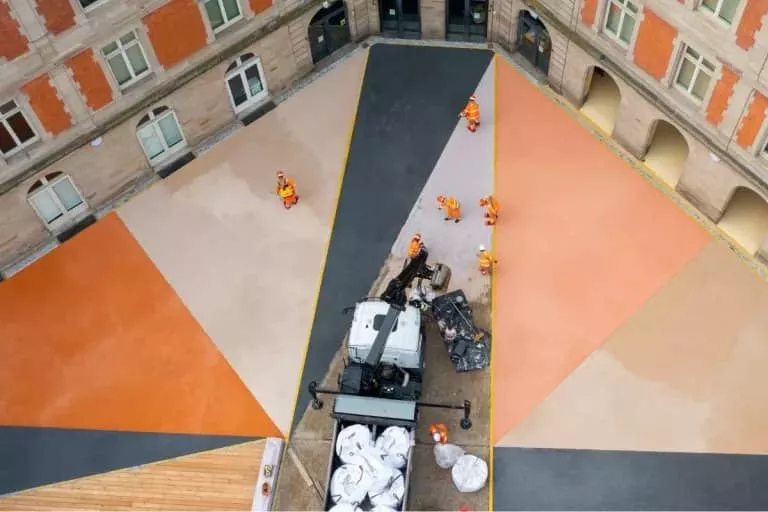 Illustration of Cour d’école, Strasbourg (67)