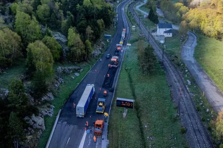 Illustration of Renforcement de la route, Puymorens (66)