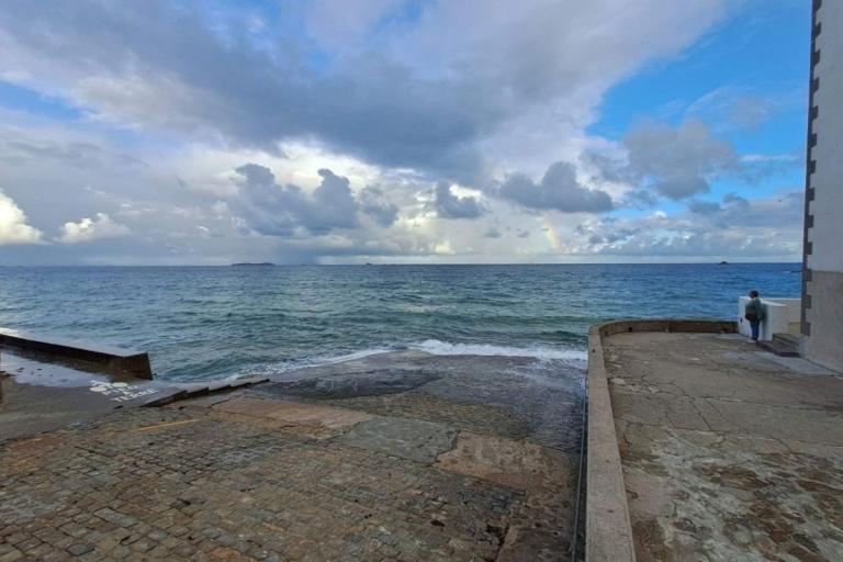 Vue du front de mer de Saint-Malo avant les travaux d’aménagement