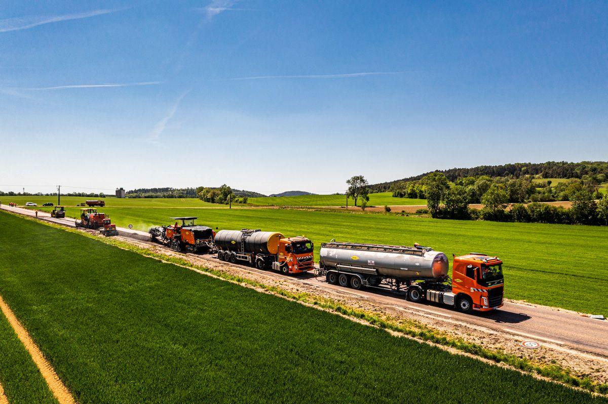 Chantier RD65 à Chateauvillain 