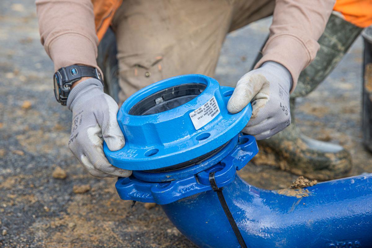 Chantier d'installation de 7 poteaux incendie - Coca-Cola Fleury-Mérogis 