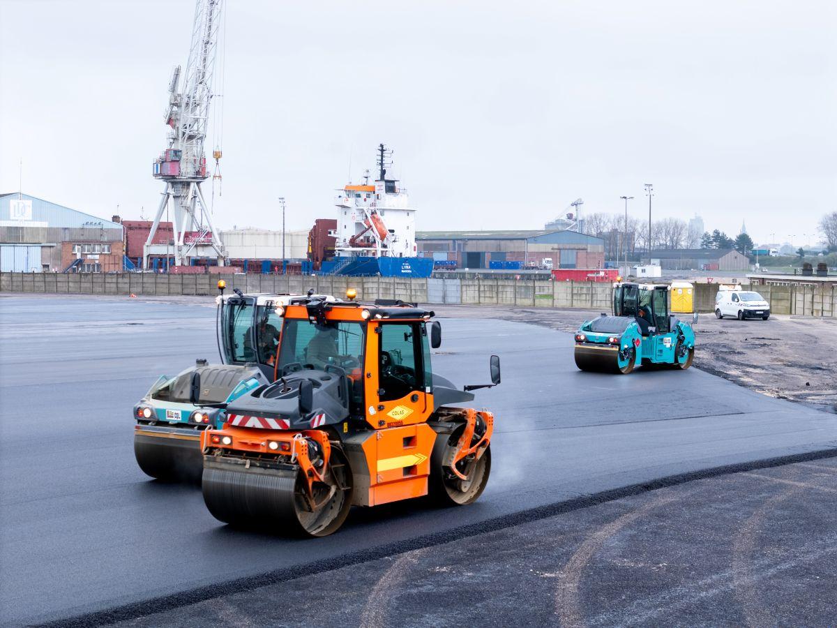 Réalisation d'un terre-plein du Grand Port Maritime de Dunkerque