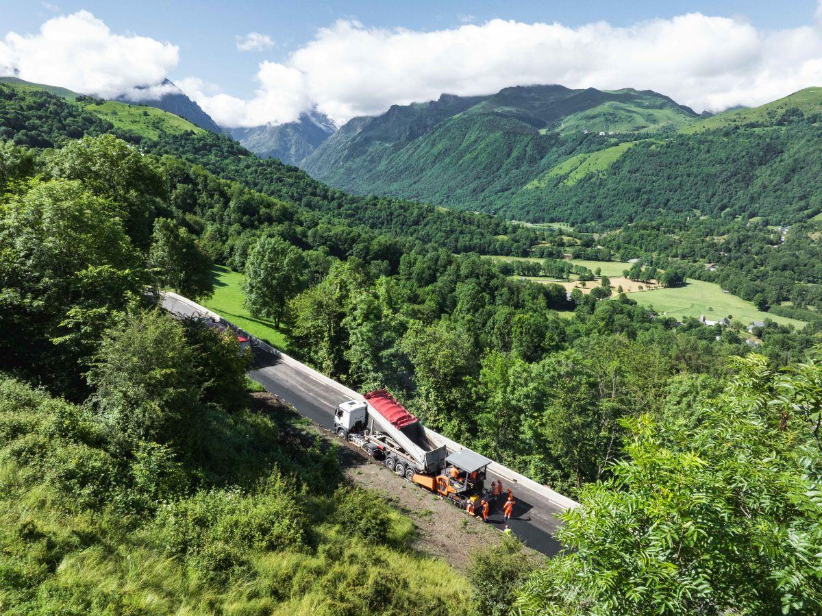 Recalibrage la chaussée de la RD 618