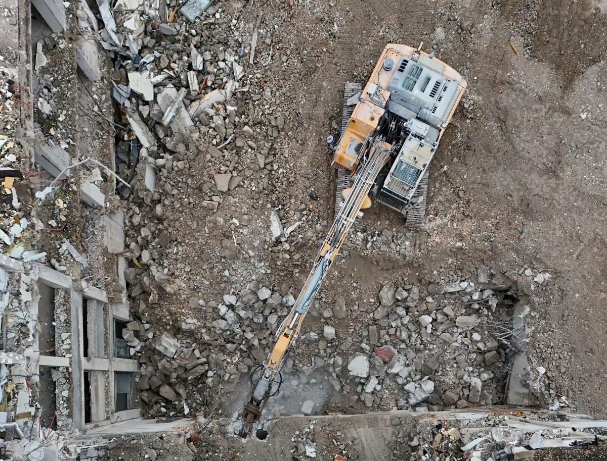 Démolition des Thermes d'Aix-les-bains