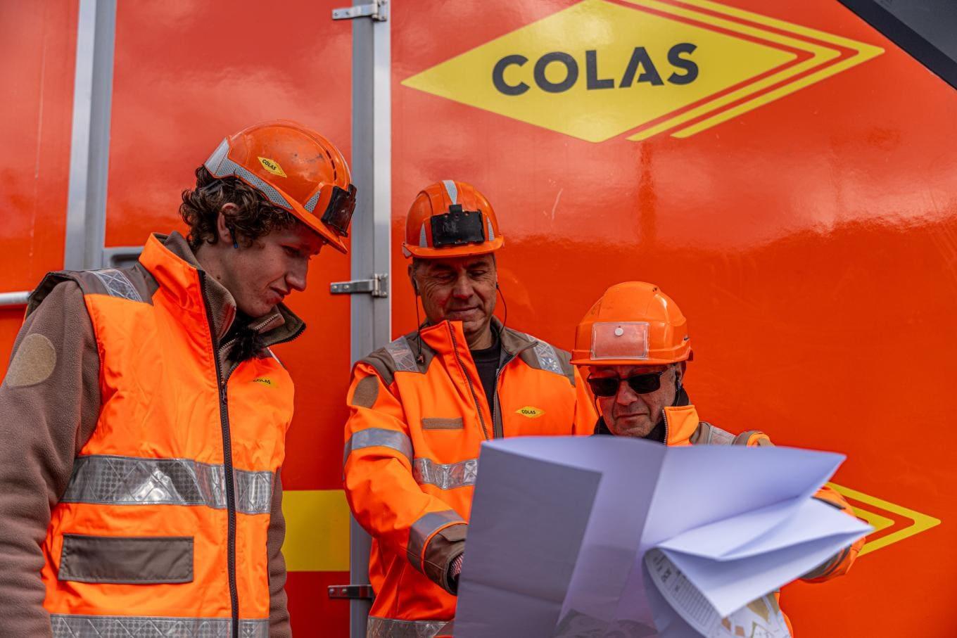 Portraits de collaborateurs Colas à Ceyrat 