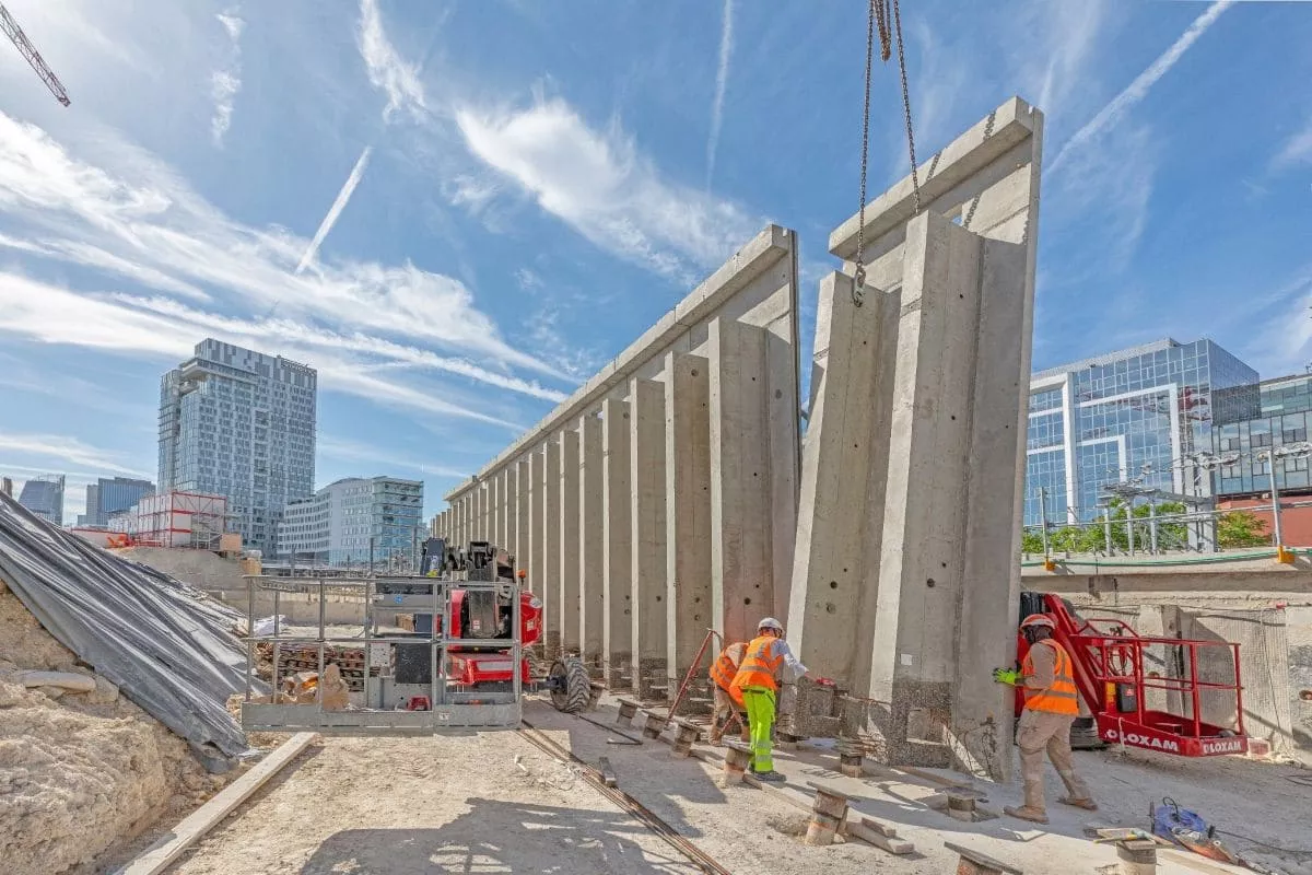 Civil engineering site carried out by Colas Génie Civil’s specialized teams