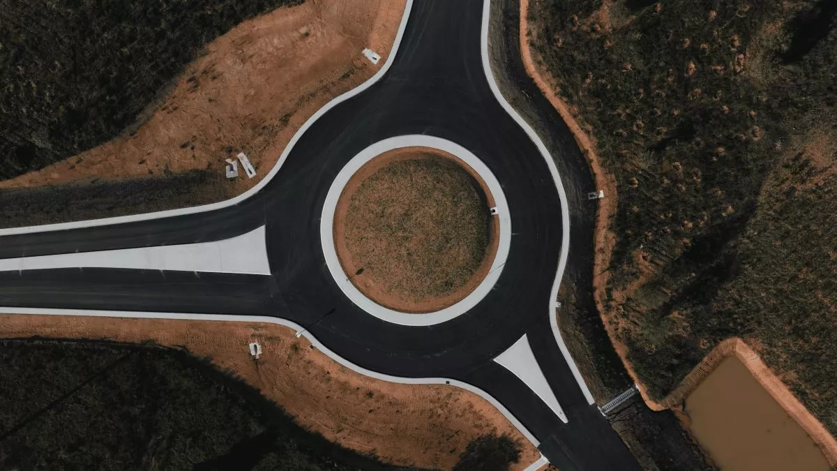 Roundabout made by Colas