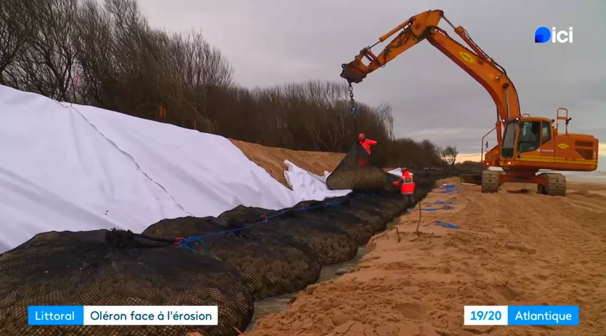 Île d’Oléron : Colas mobilisé en urgence pour lutter contre l’érosion côtière
