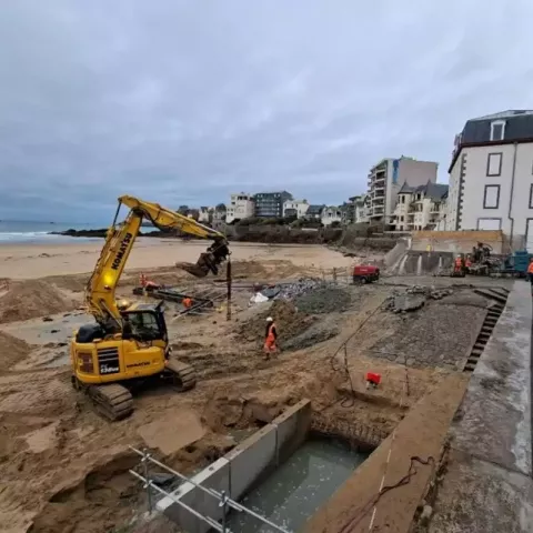 Illustration of Génie civil à Saint-Malo : réhabilitation de la cale de Rochebonne